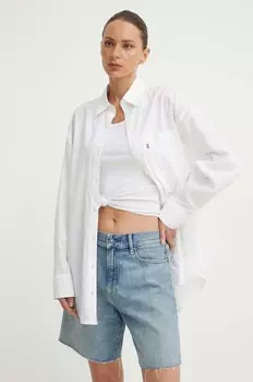 Хлопковая рубашка Levi's, белый