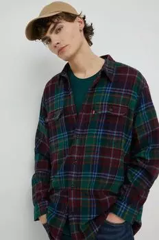 Хлопковая рубашка Levi's, мультиколор