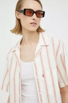 Хлопковая рубашка Levi's, мультиколор