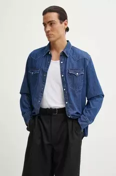 Хлопковая рубашка Levi's, синий