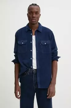 Хлопковая рубашка Levi's, синий