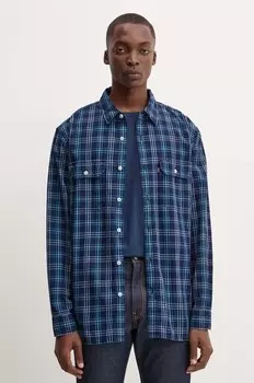 Хлопковая рубашка Levi's, синий