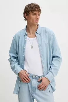 Хлопковая рубашка Levi's, синий