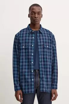 Хлопковая рубашка Levi's, синий