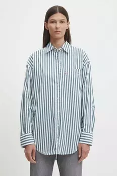 Хлопковая рубашка Levi's, зеленый