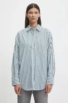 Хлопковая рубашка Levi's, зеленый