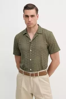 Хлопковая рубашка Lindbergh, зеленый