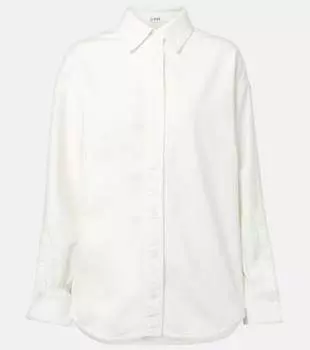 Хлопковая рубашка Loewe, белый