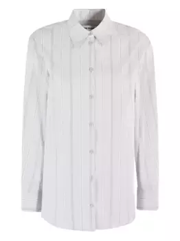 Хлопковая рубашка Low Classic, синий