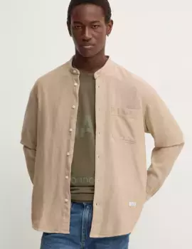 Хлопковая рубашка Marc O'Polo, бежевый