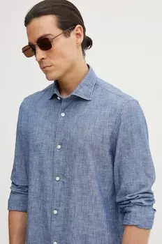 Хлопковая рубашка Marc O'Polo, синий