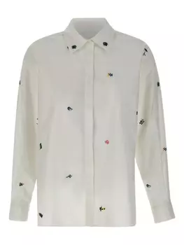 Хлопковая рубашка Marella, белый