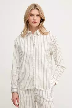 Хлопковая рубашка Max&Co., белый