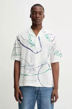 Хлопковая рубашка MAX Desigual, бежевый