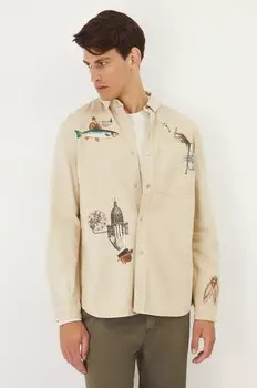 Хлопковая рубашка Medicine, бежевый