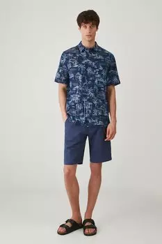 Хлопковая рубашка Medicine, темно-синий