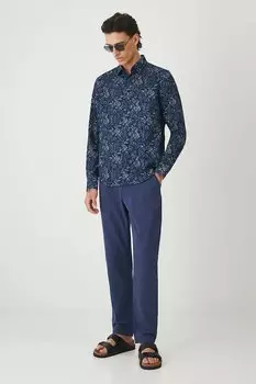 Хлопковая рубашка Medicine, темно-синий