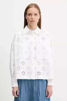 Хлопковая рубашка MELISSA Barbour, бежевый