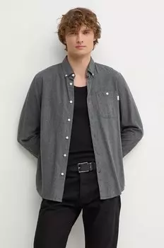 Хлопковая рубашка MIKE Pepe Jeans, серый