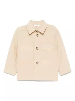 Хлопковая рубашка Miss Grant Kids, нейтральный