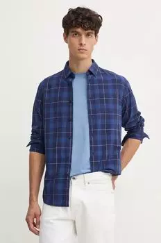 Хлопковая рубашка MITCHEL Pepe Jeans, темно-синий