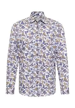 Хлопковая рубашка MODERN FIT ETERNA, горчично-желтый