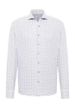 Хлопковая рубашка MODERN FIT ETERNA, графитовый