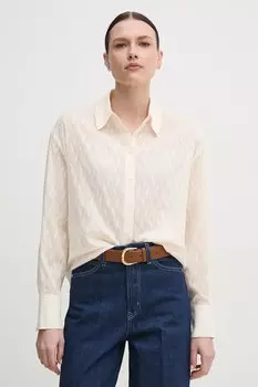 Хлопковая рубашка Mos Mosh, бежевый