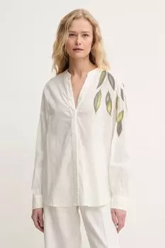 Хлопковая рубашка Mos Mosh, бежевый