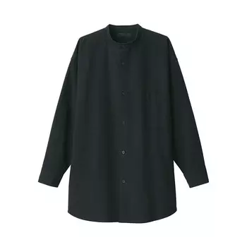 Хлопковая рубашка Muji унисекс, черный