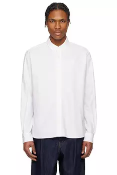 Хлопковая рубашка на пуговицах ami de coeur Ami Paris, белый