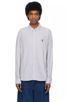 Хлопковая рубашка на пуговицах ami de coeur Ami Paris, мультиколор