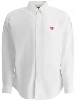 Хлопковая рубашка на пуговицах Human Made, белый