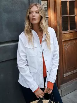 Хлопковая рубашка NRBY Monica, белая