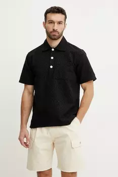 Хлопковая рубашка Oas, черный