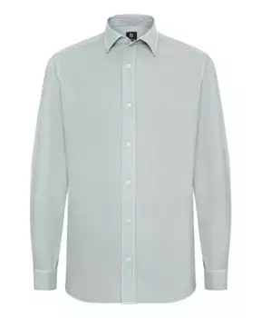 Хлопковая рубашка обычного кроя Boggi Milano, синий