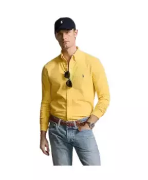 Хлопковая рубашка обычного кроя. Ralph Lauren, желтый
