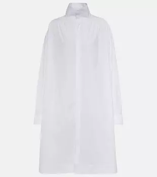 Хлопковая рубашка оверсайз ALAA, белый