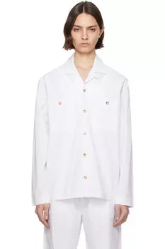 Хлопковая рубашка-овершот Cdlp, белый