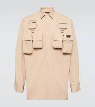 Хлопковая рубашка Oxford Prada, Cammeo