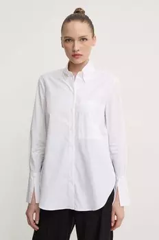 Хлопковая рубашка Patrizia Pepe, белый