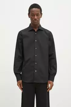 Хлопковая рубашка Paul Smith, черный