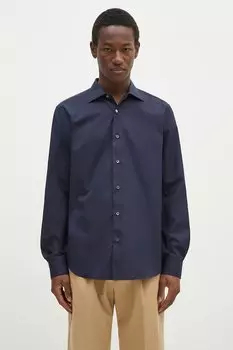 Хлопковая рубашка Paul Smith, темно-синий