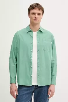 Хлопковая рубашка Pepe Jeans, зеленый