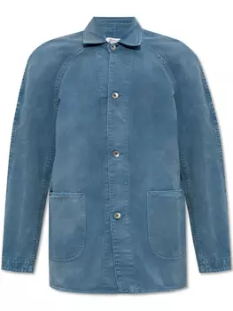 Хлопковая рубашка-пиджак Maison Margiela, синий