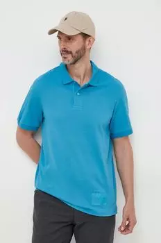Хлопковая рубашка-поло Armani Exchange, синий