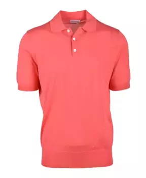 Хлопковая рубашка-поло Ballantyne, розовый