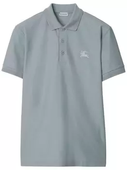 Хлопковая рубашка поло Burberry, синий