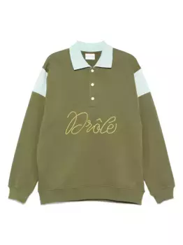 Хлопковая рубашка-поло Drle De Monsieur, зеленый