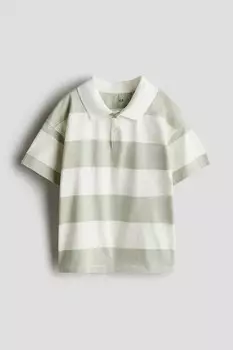 Хлопковая рубашка-поло H&M, мультиколор